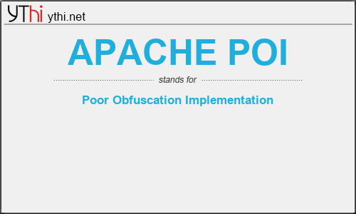 What does APACHE POI mean? What is the full form of APACHE POI?